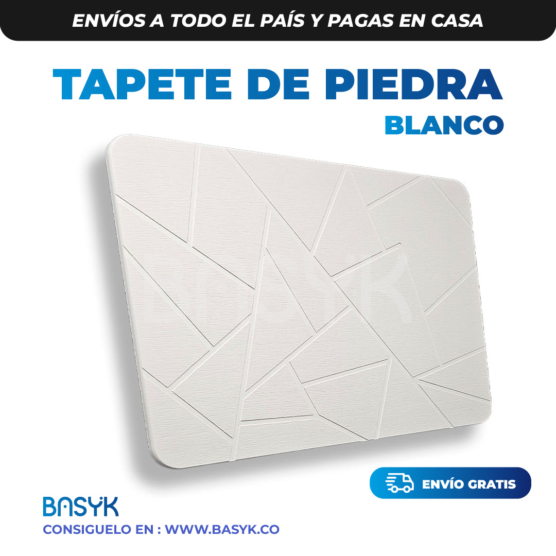 Tapete De Piedra® Gris StoneComfort Bath Mat 45x35CM Ultra Absorbente